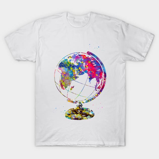 Vintage Globe Earth T-Shirt by erzebeth